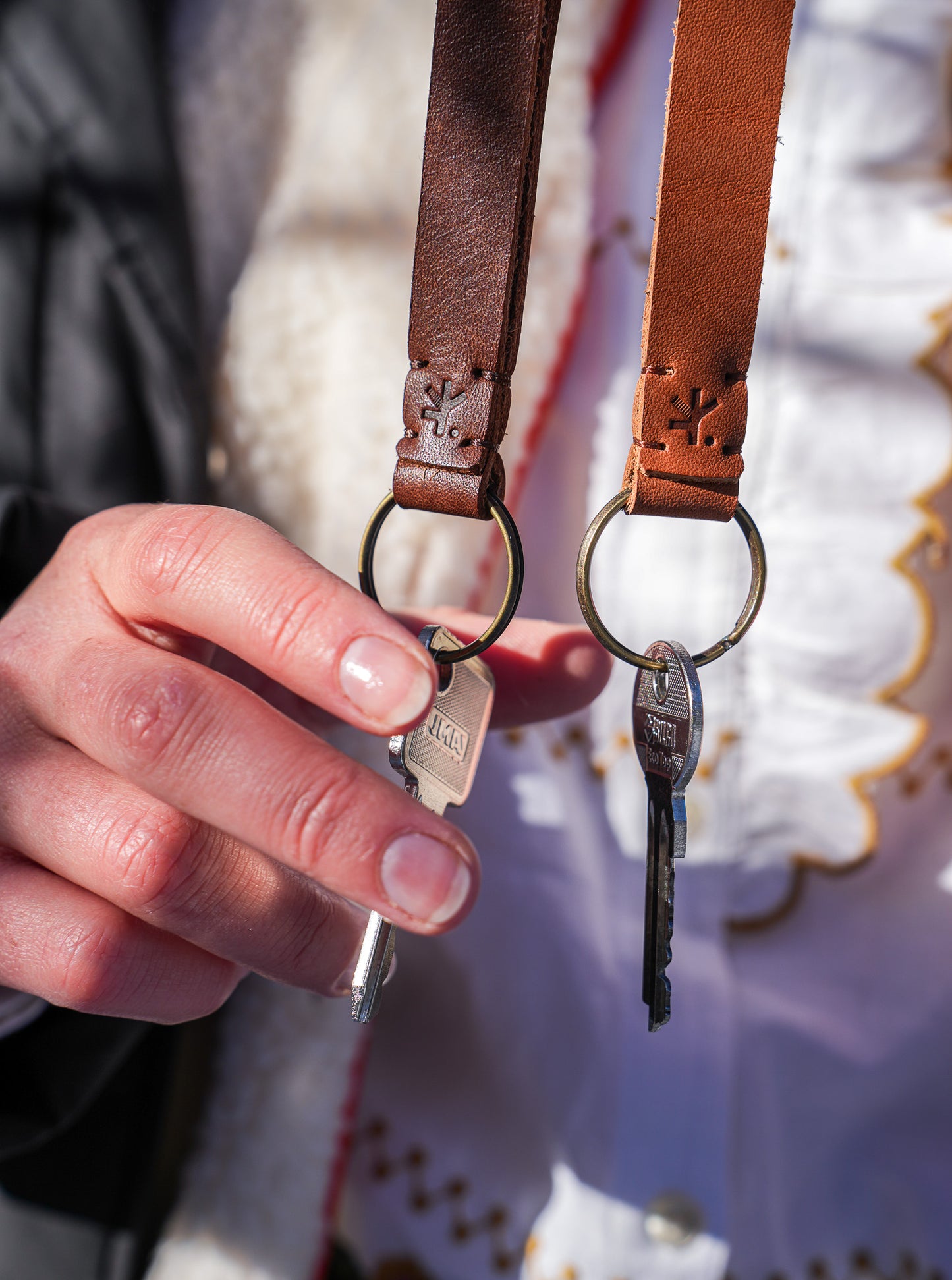 Schlüsselanhänger aus Madlitzer Naturleder