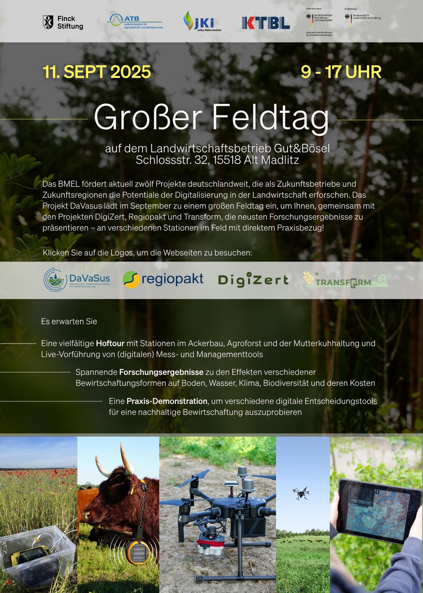 Großer Forschungs-Feldtag mit Hoftour (11.9.2025)