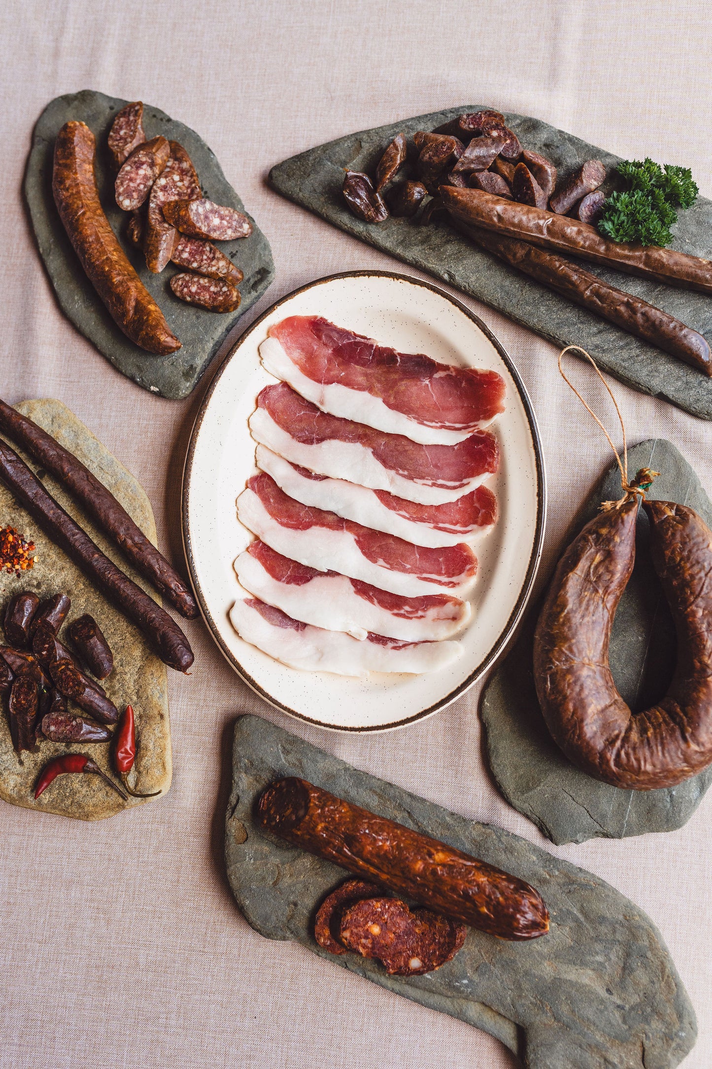 Schinkenspeck vom Bio-Apfelschwein