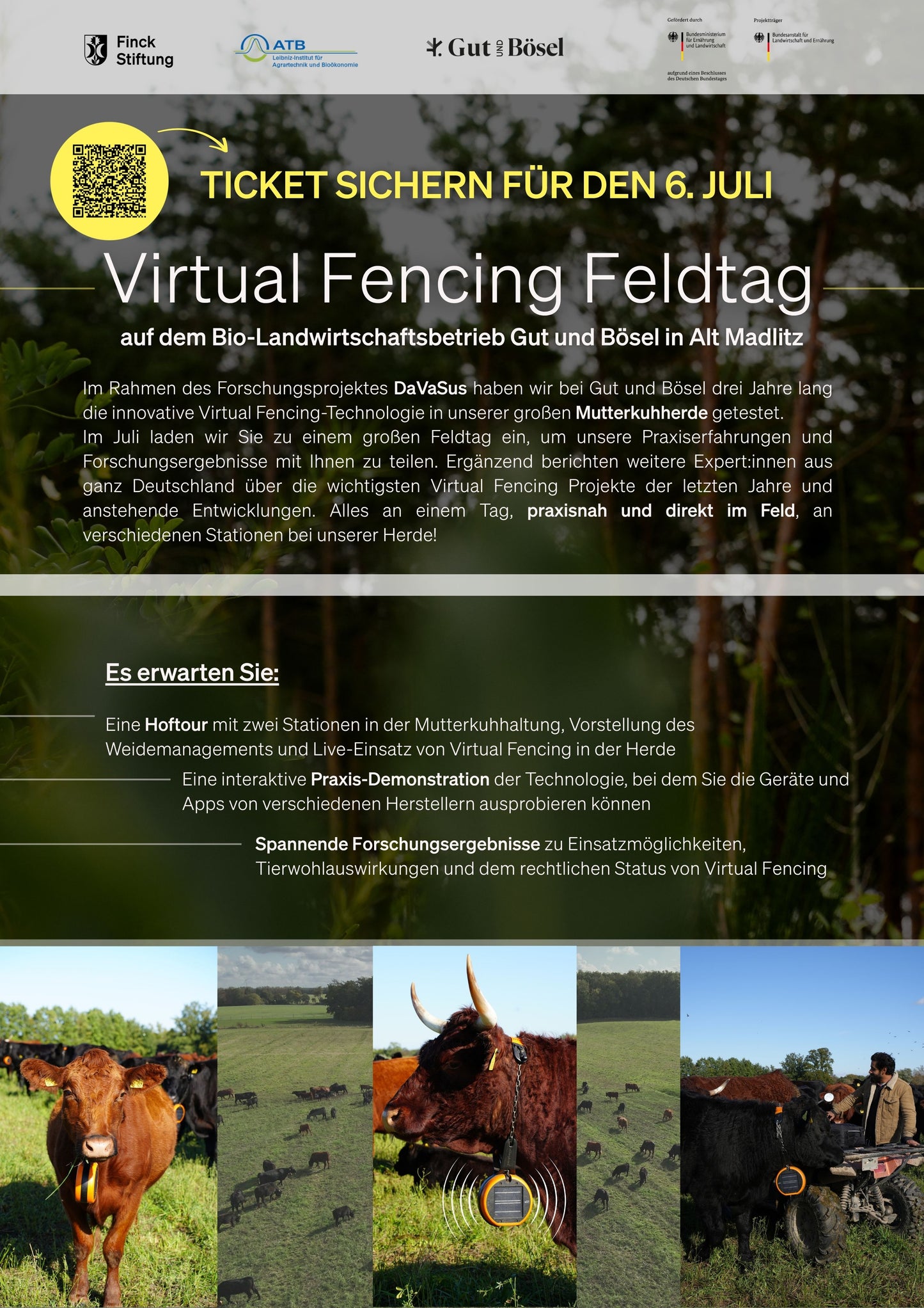 Großer Feldtag mit Hoftour „Virtual Fencing“ (6. Juli 2026)