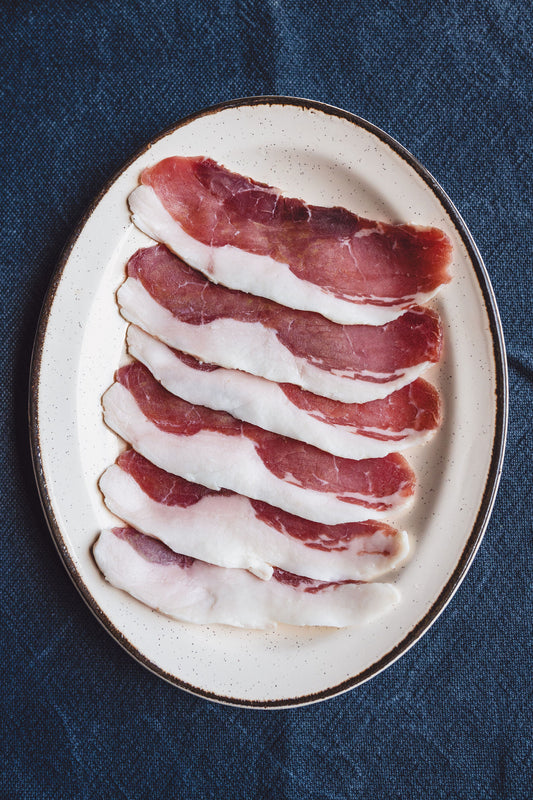 Schinkenspeck vom Bio-Apfelschwein